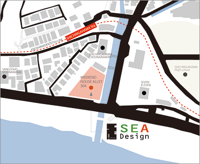 SEA Design Shonan OFFICE Map